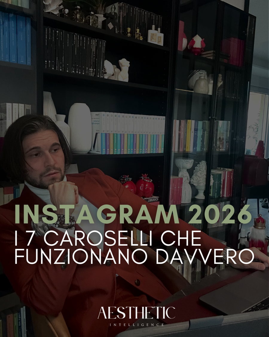 INSTAGRAM 2026: 7 CAROSELLI PER IL PIANO EDITORIALE DEL TUO CENTRO ESTETICO