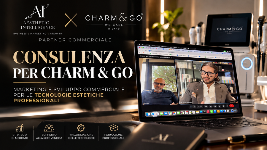 Charm & Go We Care e Aesthetic Intelligence: un progetto di sviluppo strategico per la distribuzione di tecnologie estetiche