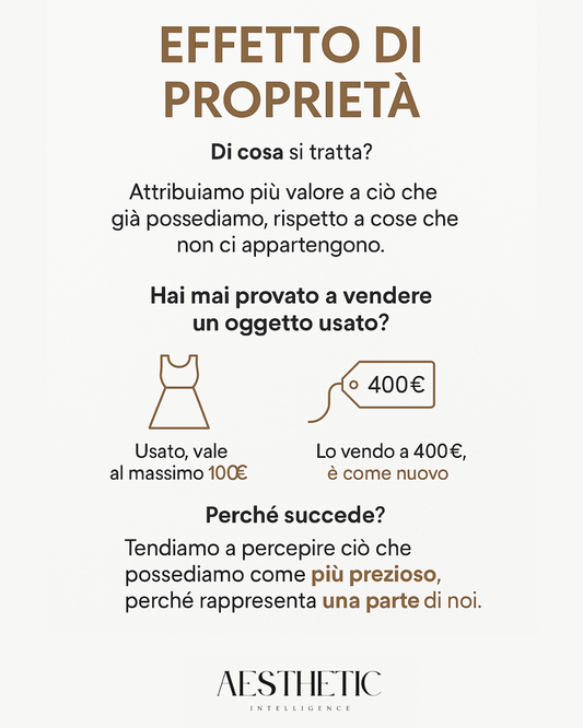 NeuroCabina™ – Strategia 9: L’Effetto di Proprietà