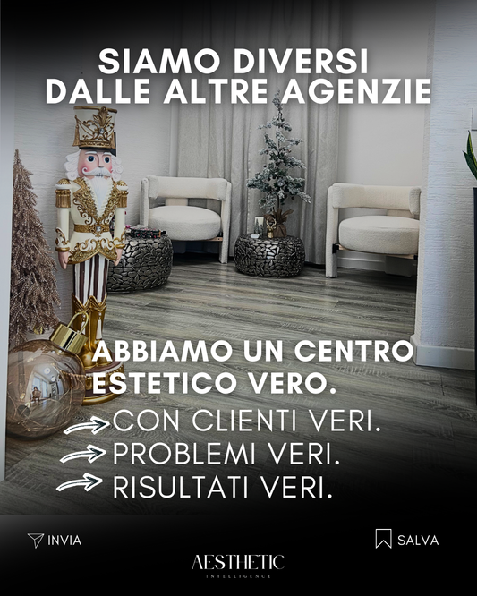 PER FARE CONSULENZA AD UN CENTRO ESTETICO... DEVI AVERNE UNO!