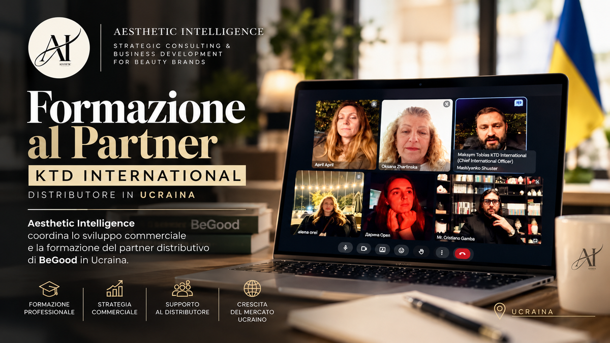 Aesthetic Intelligence e KTD International: formazione e strategia commerciale per sviluppare BeGood nel mercato ucraino