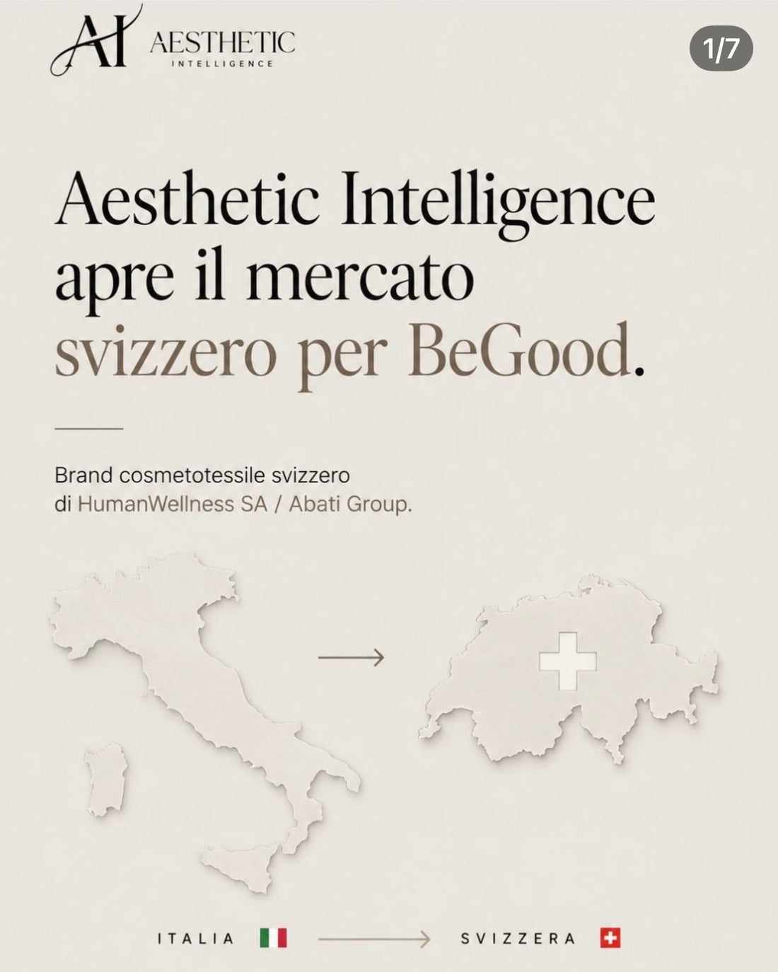 Aesthetic Intelligence apre il mercato svizzero per BeGood: la consulenza strategica per i brand beauty che vogliono crescere all'estero